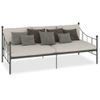 Estructura De Cama De Metal Gris 90x200 Cm