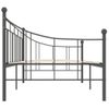 Estructura De Cama De Metal Gris 90x200 Cm