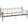 Estructura De Cama De Metal Negro 90x200 Cm