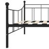 Estructura De Cama De Metal Negro 90x200 Cm