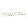 Estructura De Cama De Metal Blanco 90x200 Cm