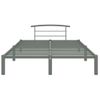 Estructura De Cama De Metal Gris 160x200 Cm