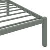 Estructura De Cama De Metal Gris 140x200 Cm