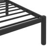 Estructura De Cama De Metal Negro 140x200 Cm