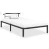 Estructura De Cama De Metal Negro 100x200 Cm