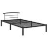 Estructura De Cama De Metal Negro 100x200 Cm