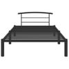 Estructura De Cama De Metal Negro 100x200 Cm