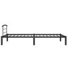 Estructura De Cama De Metal Negro 100x200 Cm