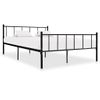 Estructura De Cama De Metal Negro 180x200 Cm