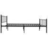 Estructura De Cama De Metal Negro 180x200 Cm