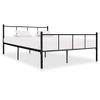 Estructura De Cama De Metal Negro 120x200 Cm