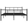 Estructura De Cama De Metal Negro 120x200 Cm