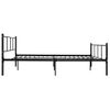 Estructura De Cama De Metal Negro 120x200 Cm