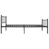 Estructura De Cama De Metal Negro 90x200 Cm