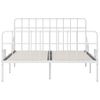 Estructura De Cama Con Somier Metal Blanco 140x200 Cm