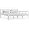 Estructura De Cama De Metal Blanco 180x200 Cm