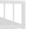 Estructura De Cama De Metal Blanco 180x200 Cm