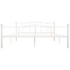 Estructura De Cama De Metal Blanco 180x200 Cm