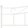 Estructura De Cama De Metal Blanco 180x200 Cm