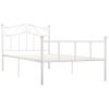 Estructura De Cama De Metal Blanco 100x200 Cm