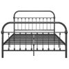 Estructura De Cama De Metal Gris 160x200 Cm