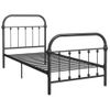 Estructura De Cama De Metal Gris 90x200 Cm