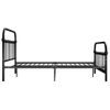 Estructura De Cama De Metal Negro 140x200 Cm