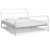 Estructura De Cama De Metal Blanco 180x200 Cm