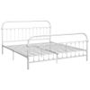 Estructura De Cama De Metal Blanco 180x200 Cm