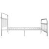 Estructura De Cama De Metal Blanco 180x200 Cm