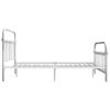 Estructura De Cama De Metal Blanco 160x200 Cm