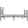 Estructura De Cama Con Somier Metal Negro 200x200 Cm