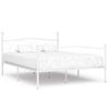 Estructura De Cama Con Somier Metal Blanco 200x200 Cm