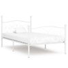 Estructura De Cama Con Somier Metal Blanco 100x200 Cm