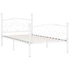 Estructura De Cama Con Somier Metal Blanco 100x200 Cm