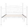 Estructura De Cama Con Somier Metal Blanco 100x200 Cm