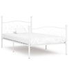 Estructura De Cama Con Somier Metal Blanco 90x200 Cm