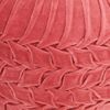 Puf De Terciopelo De Algodón Diseño Bata Rosa 40x30 Cm Rojo