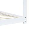 Estructura De Cama Infantil Madera Maciza Pino Blanco 80x160 Cm