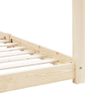 Estructura De Cama Infantil De Madera Maciza De Pino 80x160 Cm Marrón