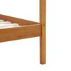 Cama Con Dosel De Madera Maciza De Pino Marrón Miel 100x200 Cm