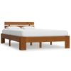 Estructura De Cama Madera Maciza Pino Marrón Miel 140x200 Cm