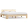 Estructura De Cama De Madera Maciza De Pino 160x200 Cm Marrón