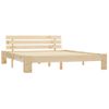 Estructura De Cama De Madera Maciza De Pino 160x200 Cm Marrón