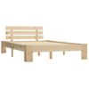 Estructura De Cama De Madera Maciza De Pino 120x200 Cm Marrón