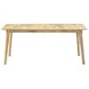 Mesa De Comedor De Madera Maciza De Mango 180x90x76 Cm Marrón