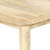 Mesa De Comedor De Madera Maciza De Mango 180x90x76 Cm Marrón