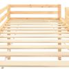 Cama Alta Para Niños Tobogán Y Escalera Madera Pino 97x208 Cm Marrón