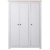 Armario De 3 Puertas Pino Panamá Range Blanco 118x50x171,5 Cm