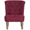 Sillones Franceses 2 Unidades De Tela Color Vino Tinto Rojo